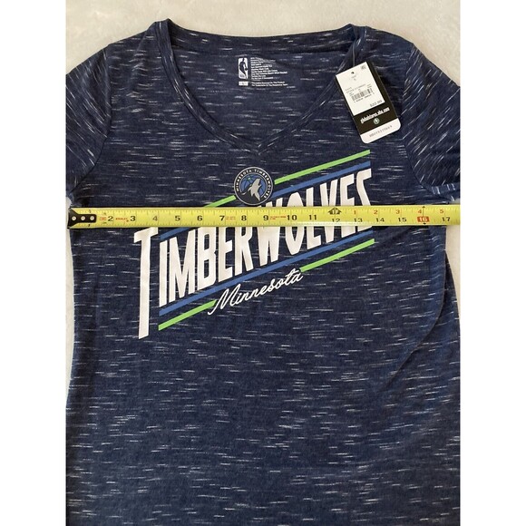 NEW Minnesota Timberwolves V-Neck T-Shirt NBA Women's Size Large TWolves NWT - Picture 14 of 16